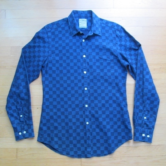 Hope Narrow Fit Chambray Soderberg Man Shirt - Picture 1 of 8